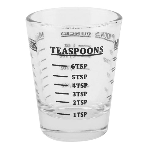 Small Glass Measuring Cup Oz / Ml / Teaspoon / Tablespoon 4 Scales 1ounce 30ml Kitchen Tool In Australia - Darrahopens