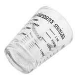 Small Glass Measuring Cup Oz / Ml / Teaspoon / Tablespoon 4 Scales 1ounce 30ml Kitchen Tool