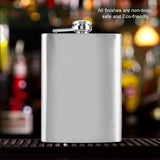 Stainless Steel Flask Pocket Bottle for Whiskey Liquor Wine Alcohol(8oz)