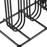 Black Color Chrome Plating Iron Coffee Capsule Storage Rack for Holding 42 Pieces Capsules
