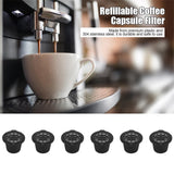 6Pcs Plastic and Stainless Steel Refillable Reusable Coffee Capsule Filters Baskets Replacement In Australia - Darrahopens