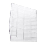 Transparent 24 Grids Lipstick Holder Organizer Display Stand Nail Polish Makeup Storage Box