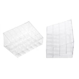 Transparent 24 Grids Lipstick Holder Organizer Display Stand Nail Polish Makeup Storage Box