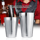 Stainless Steel Wine Cocktail Shaker Set Mixing Making Drinking Container Barware (600/450ml) In Australia - Darrahopens