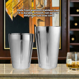 Stainless Steel Wine Cocktail Shaker Set Mixing Making Drinking Container Barware (600/450ml)
