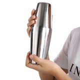 Stainless Steel Wine Cocktail Shaker Set Mixing Making Drinking Container Barware (600/450ml)