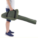 Portable Oxford Cloth Chainsaw Storage Bag Lawn Mower Carry Case Protective Box (Green)