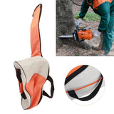 Portable Oxford Cloth Chainsaw Storage Bag Lawn Mower Carry Case Protective Box (Orange)