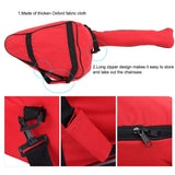 Portable Oxford Cloth Chainsaw Storage Bag Lawn Mower Carry Case Protective Box (Red)