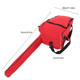 Portable Oxford Cloth Chainsaw Storage Bag Lawn Mower Carry Case Protective Box (Red)