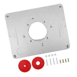 300mm X 235mm X 9.5mm DIY Router Table Insert Plate and Insert Ring Woodworking