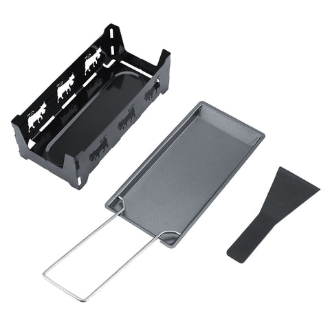 Portable NOn Stick Cheese Raclette Rotaster Baking Tray Stove Set Home Kitchen Grilling Tool In Australia - Darrahopens