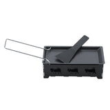 Portable NOn Stick Cheese Raclette Rotaster Baking Tray Stove Set Home Kitchen Grilling Tool