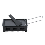 Portable NOn Stick Cheese Raclette Rotaster Baking Tray Stove Set Home Kitchen Grilling Tool