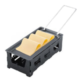 Portable NOn Stick Cheese Raclette Rotaster Baking Tray Stove Set Home Kitchen Grilling Tool
