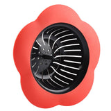 Flower Shaped Plastic Basin Sink Strainer Drain Stopper Kitchen Bathroom Accessories (Red)