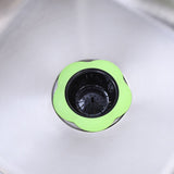 Flower Shaped Plastic Basin Sink Strainer Drain Stopper Kitchen Bathroom Accessories (Green)