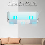 Anti wind Shield Air Conditioning Wind Shield Retractable Windshield Deflector Blue
