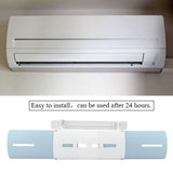 Anti wind Shield Air Conditioning Wind Shield Retractable Windshield Deflector Blue