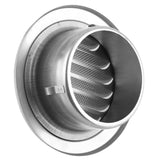 Stainless Steel Wall Air Vent Round Flat Grille Ducting Ventilation Cover Outlet Insect Mesh