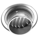Stainless Steel Wall Air Vent Round Flat Grille Ducting Ventilation Cover Outlet Insect Mesh