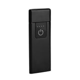 USB Recharge Ultra thin Flameless Windproof Electronic Cigarette Lighter Touch Switch (Black)