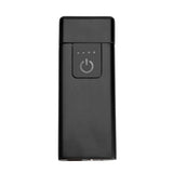 USB Recharge Ultra thin Flameless Windproof Electronic Cigarette Lighter Touch Switch (Black)