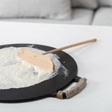 Small Bamboo Portable Washable Pancake Rake with Long Handle Cooking Tool In Australia - Darrahopens