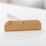 Small Bamboo Portable Washable Pancake Rake with Long Handle Cooking Tool