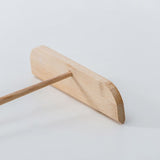 Small Bamboo Portable Washable Pancake Rake with Long Handle Cooking Tool