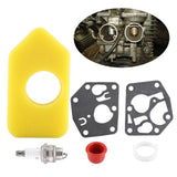 Carburetor Diaphragm Gasket Air Filter Spark Plug Kit for Briggs & Stratton Many Small Engines In Australia - Darrahopens