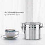 Stainless Steel Coffee Container Vacuum Sealed Storage Jar for Sugar Tea Bean(1100ml)