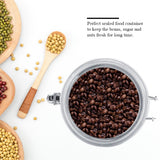 Stainless Steel Coffee Container Vacuum Sealed Storage Jar for Sugar Tea Bean(1100ml)