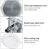 Stainless Steel Coffee Container Vacuum Sealed Storage Jar for Sugar Tea Bean(1100ml)