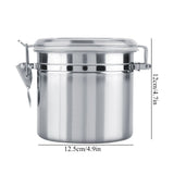 Stainless Steel Coffee Container Vacuum Sealed Storage Jar for Sugar Tea Bean(1100ml)