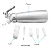 Aluminum Whipped Cream Dispenser Bundle With Three Nozzles Kitchen 1000ml