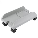 Removable Computer Case Stand Holder Bracket Desktop Mainframe Storage Rack with Brake(White)
