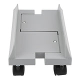 Removable Computer Case Stand Holder Bracket Desktop Mainframe Storage Rack with Brake(White)