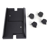 Removable Computer Case Stand Holder Bracket Desktop Mainframe Storage Rack with Brake(Black) In Australia - Darrahopens