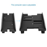 Removable Computer Case Stand Holder Bracket Desktop Mainframe Storage Rack with Brake(Black) In Australia - Darrahopens