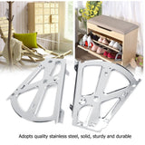 2Pcs Stainless Steel Shoes Drawer Cabinet Hinges Turing Rack Replacement Fittings(2 Layers) In Australia - Darrahopens