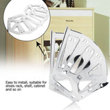 2Pcs Stainless Steel Shoes Drawer Cabinet Hinges Turing Rack Replacement Fittings(3 Layers)