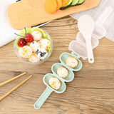 Rice Ball Mold Sushi Balls Maker Mould with Spoon Kitchen Cooking Tools Set for Baby(Beige) In Australia - Darrahopens