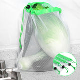 12Pcs Reusable Drawstring Mesh Bags Fruit Vegetable Sacks Storage Shopping Bag Toys Pouch