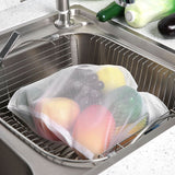 12Pcs Reusable Drawstring Mesh Bags Fruit Vegetable Sacks Storage Shopping Bag Toys Pouch