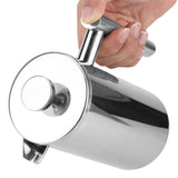 Double Walled Stainless Steel Coffee Maker French Press Tea Pot with Filter (1000ML)