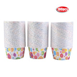100PCS Mini Cupcake Liners Paper Round Cake Baking Cups Muffin Cases Home Party Wedding#4 In Australia - Darrahopens