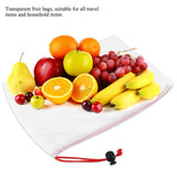 11Pcs Reusable Drawstring Mesh Bags Fruit Vegetable Sacks Storage Toys Pouch Shopping Bag