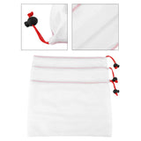 11Pcs Reusable Drawstring Mesh Bags Fruit Vegetable Sacks Storage Toys Pouch Shopping Bag