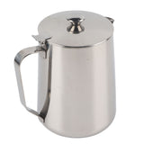 Stainless Steel Coffee Cup Mug Milk Frothing Pitcher Jug with Lid for Latte Coffee Art(1000ml) In Australia - Darrahopens